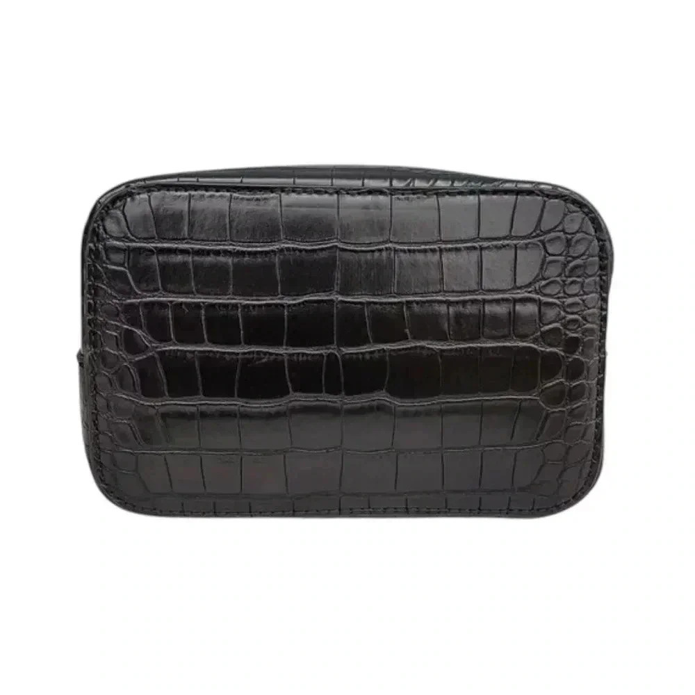 NEW! Curateur Aota Elena (All of the Above by Rachel Zoe) bucket bag black croc - Picture 7 of 12